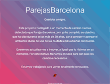 Tablet Screenshot of parejasbarcelona.com